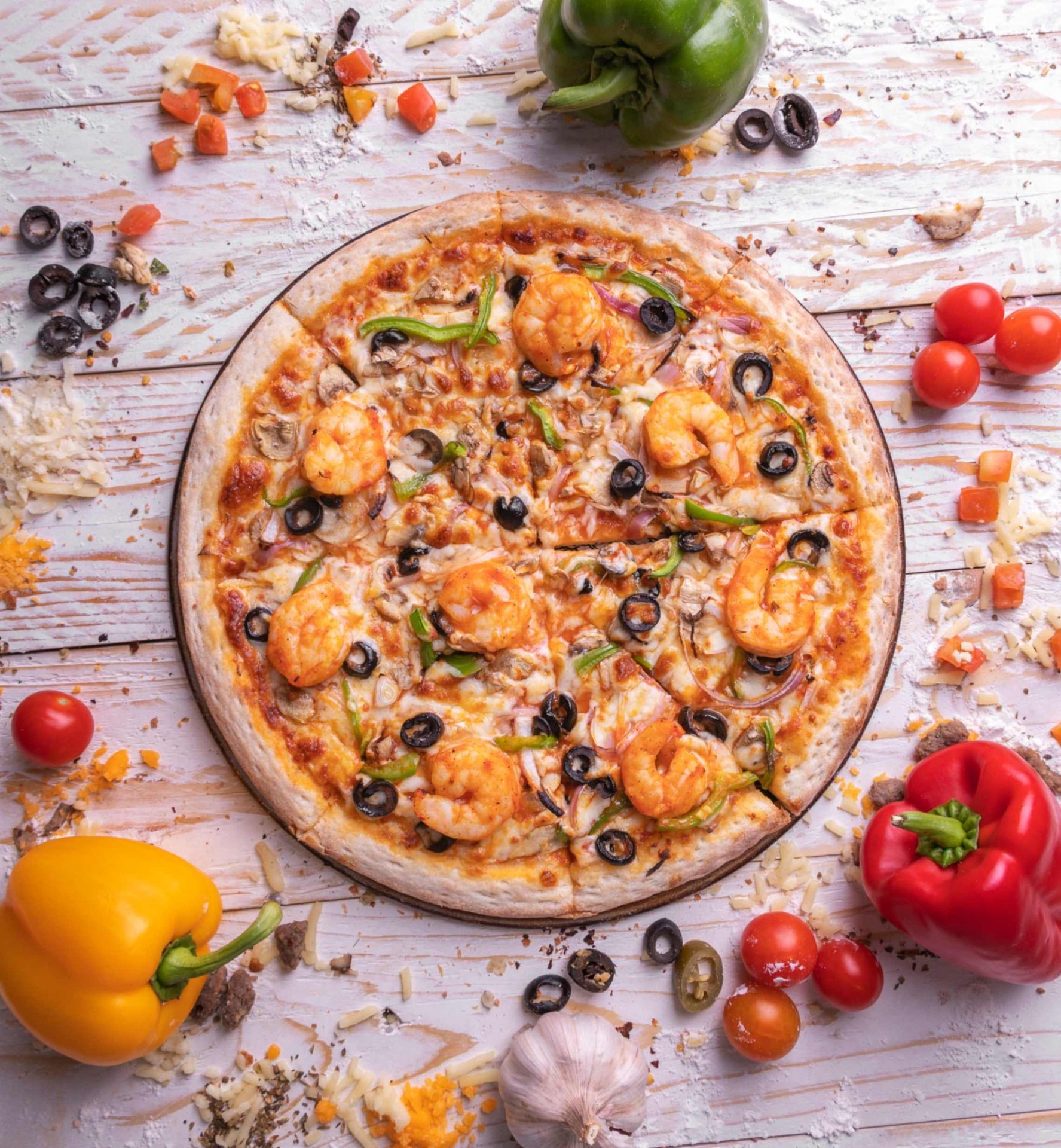 Mama Joz - Super Shrimp pizza