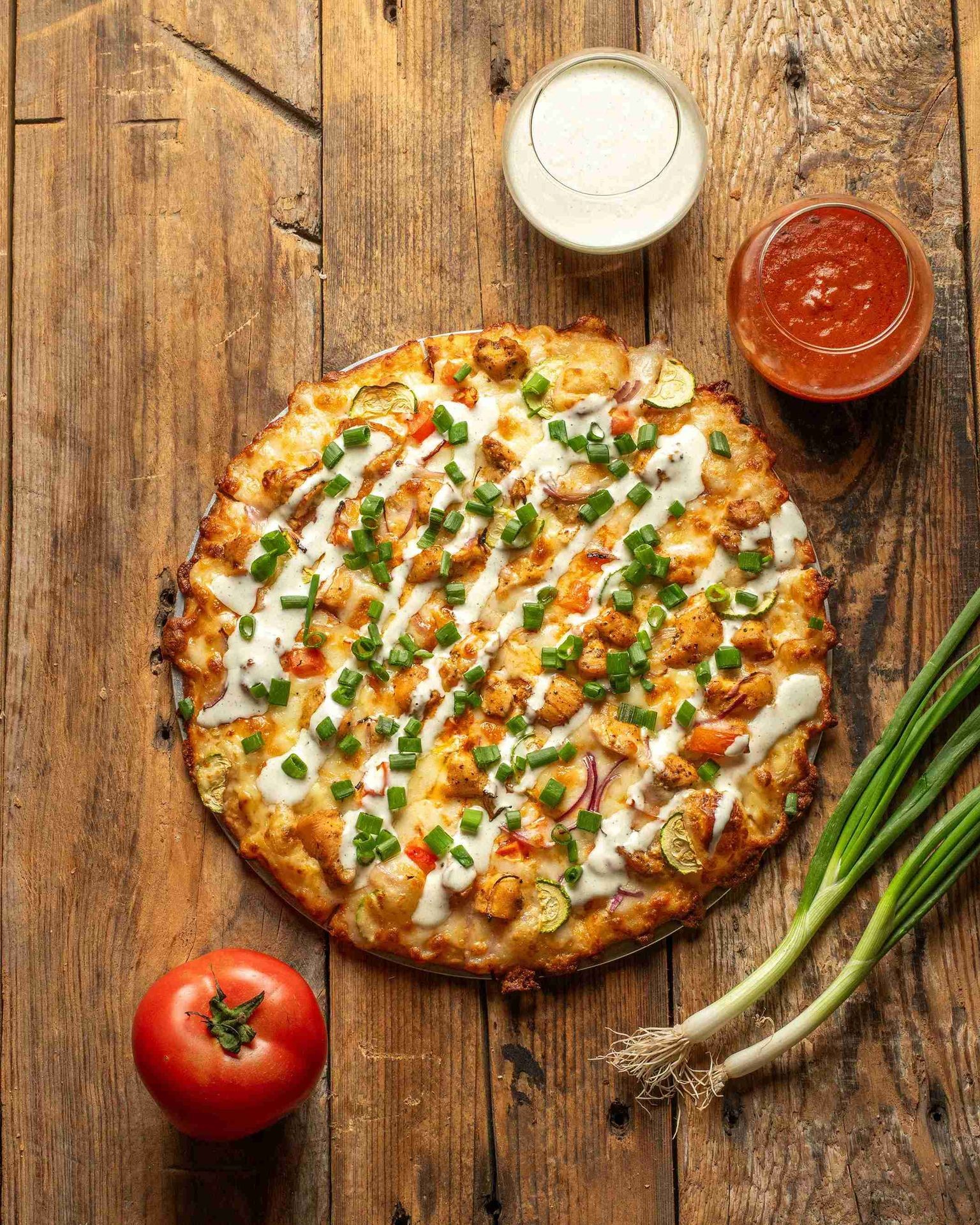 Mama Joz Buffalo Chicken Pizza 